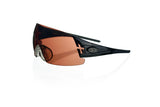 Shooting glasses single temple tip black