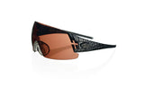 Shooting glasses single temple tip carbon