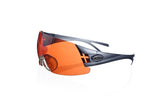 Shooting glasses double temple tip cold grey