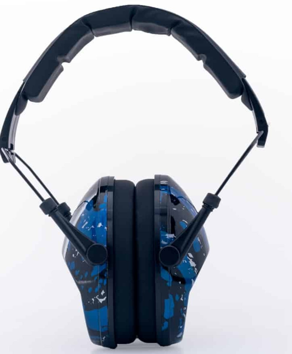 ShootOff Ear Muffs Blue & Black Shoot Off Australia Pty Ltd