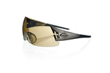 Shooting glasses single temple tip warm grey