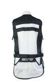 sporting shooting vest black & white mesh