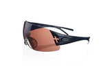 Shooting glasses double temple tip black