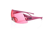Shooting glasses double temple tip pink